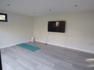 Yoga room interior view